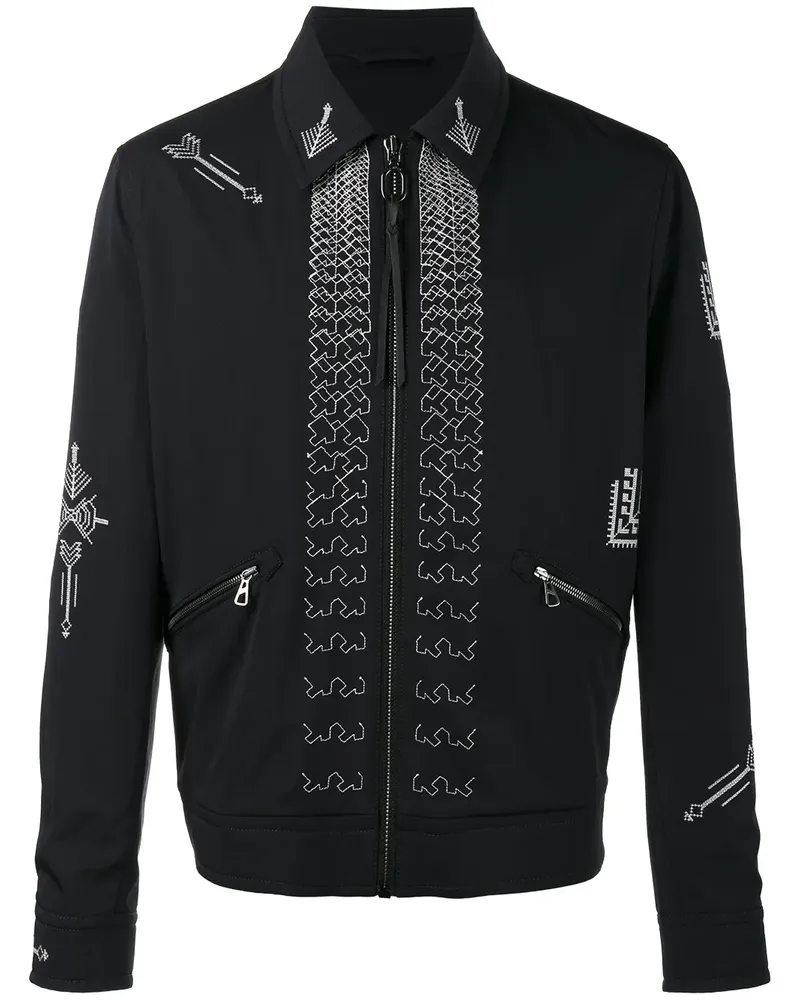 Lanvin Jacke mit Pfeil-Stickerei - Blau Blau