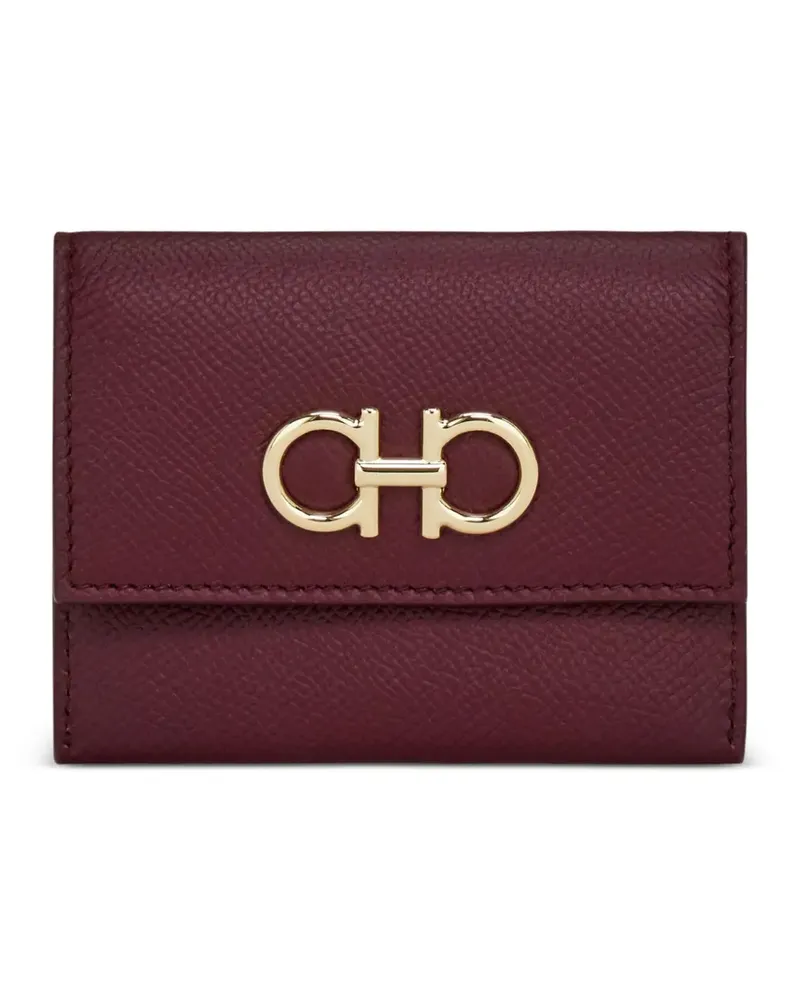 Ferragamo Gancini Kartenetui mit Klappe - Rot Rot