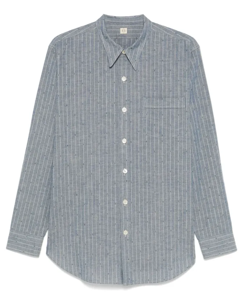 Taiga Takahashi Gestreiftes Hemd - Blau Blau