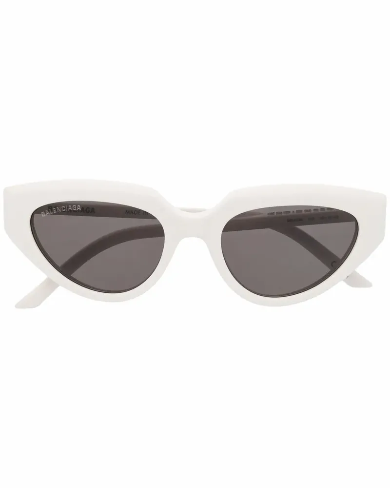 Balenciaga Sonnenbrille mit Cat-Eye-Gestell - Weiß Weiß