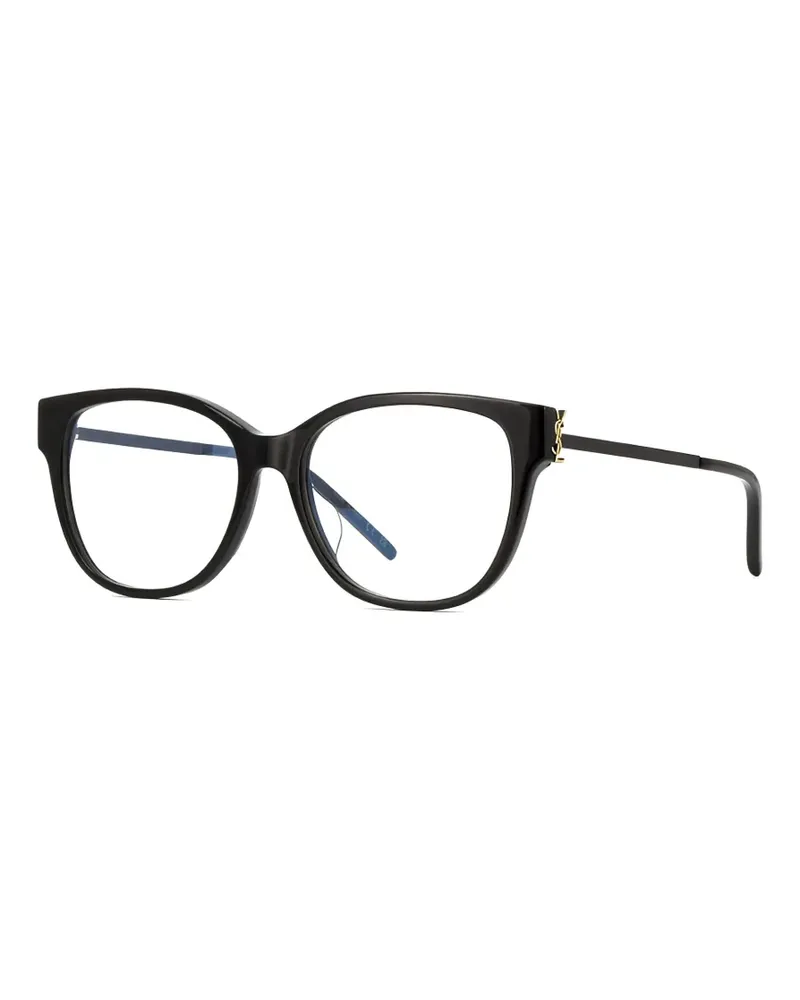 Saint Laurent Cat-Eye-Brille mit YSL-Schild - Schwarz Schwarz