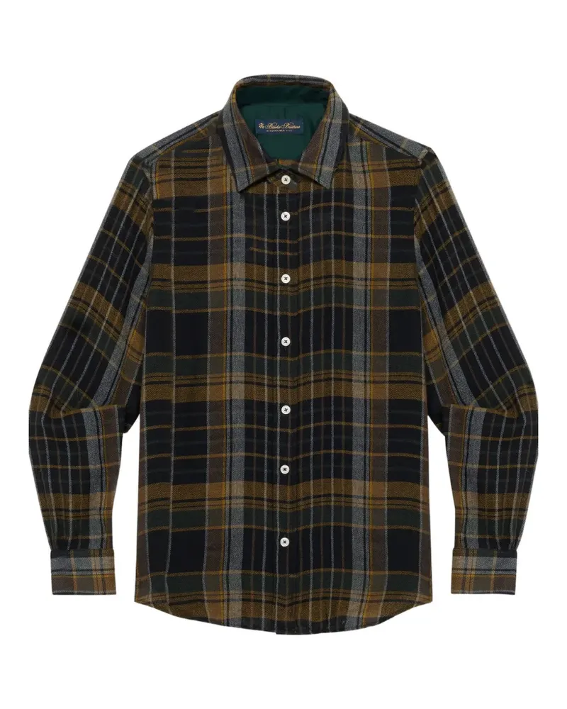Brooks Brothers check-pattern shirt - Schwarz Schwarz