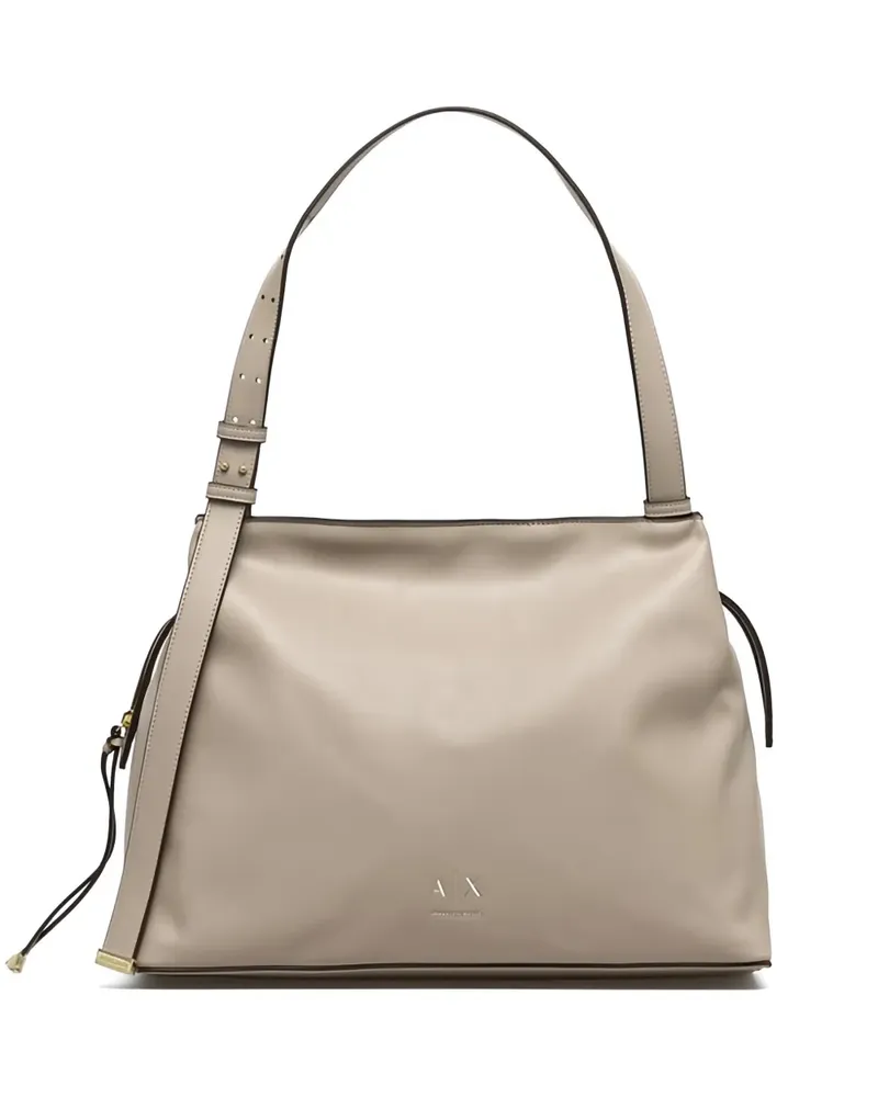 Armani Exchange zip-clousure shoulder bag - Nude Nude