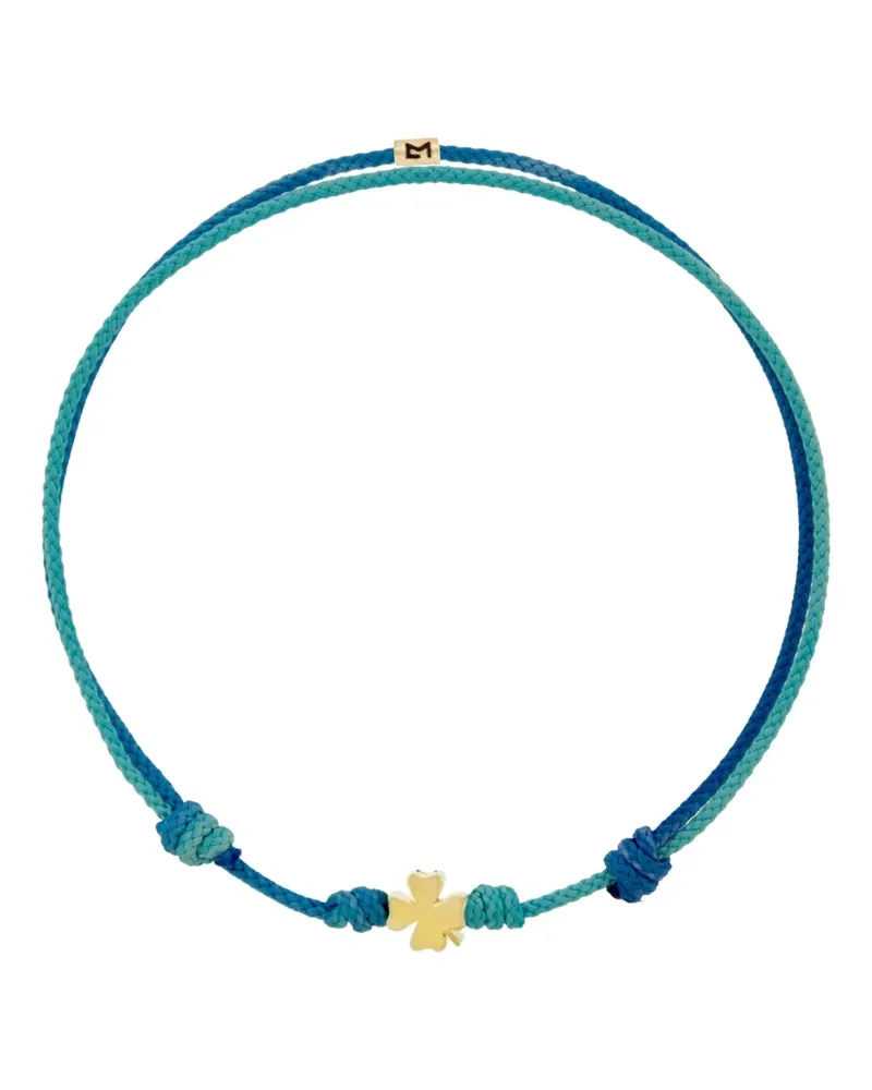 Luis Morais Kordelarmband mit Kleeblatt - Gold Gold