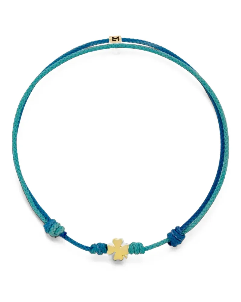 Luis Morais Kordelarmband mit Kleeblatt - Gold Gold