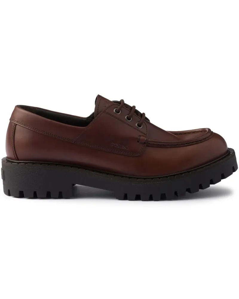 Prada Derby-Schuhe aus Leder - Braun Braun