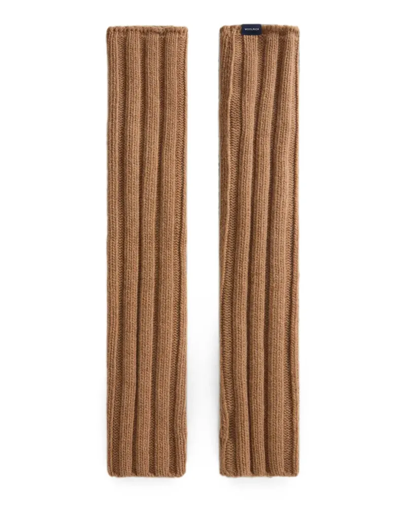 Woolrich Gerippte Handschuhe mit Daumenschlitz - Braun Braun