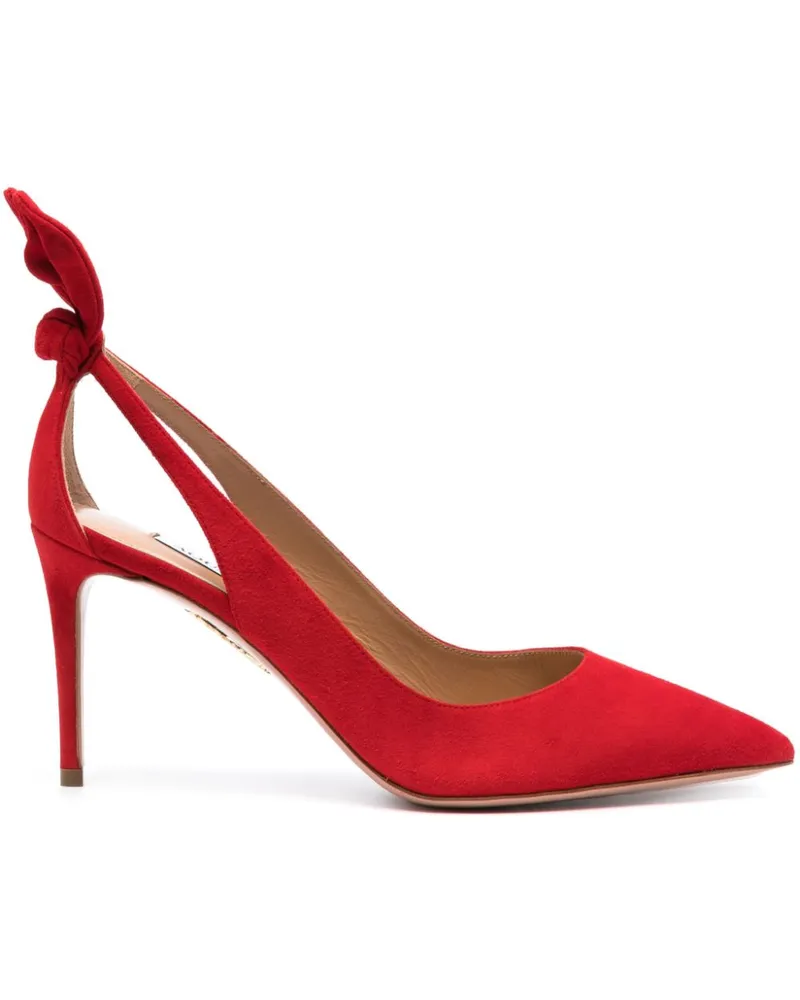 Aquazzura Pumps mit Schleife, 85mm - Rot Rot