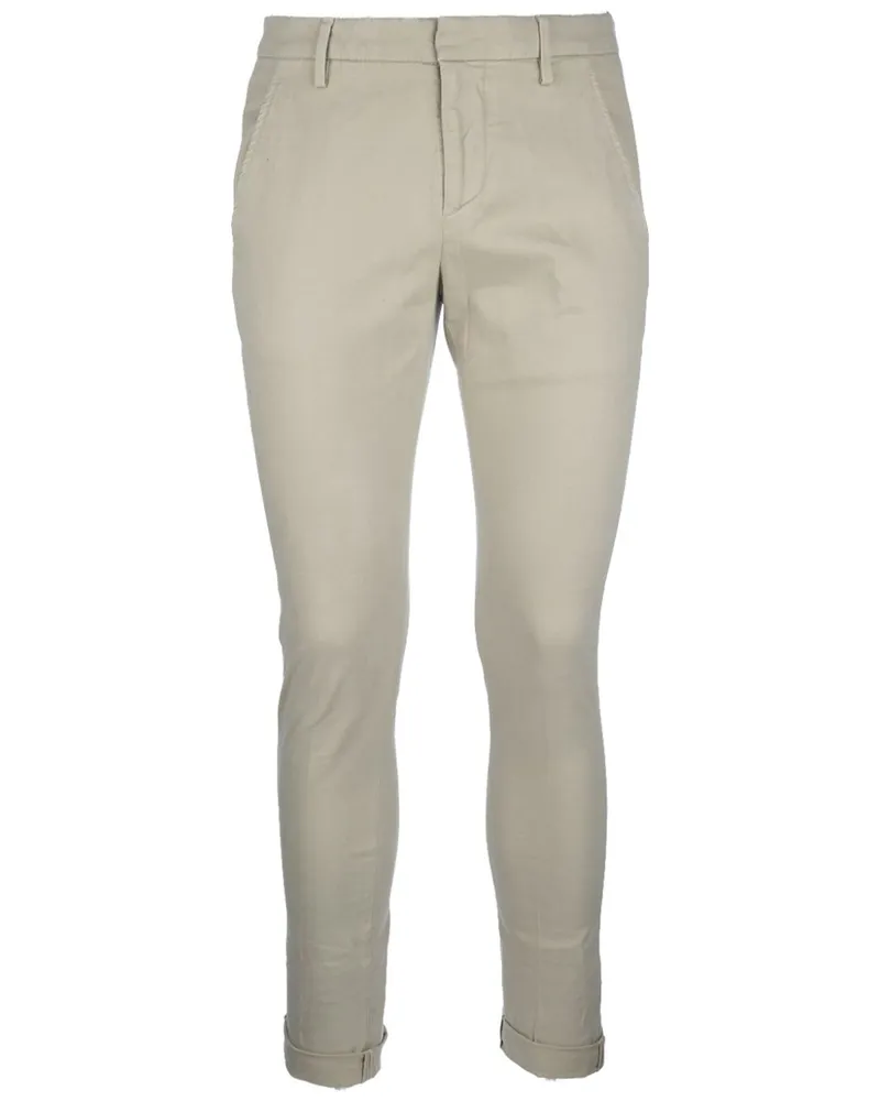 Dondup Hose mit Logo-Schild - Nude Nude
