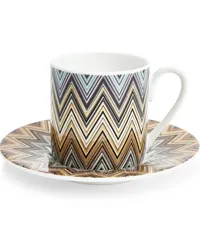 Missoni Home Jarris Porzellan-Kaffeetassen und -Untertassen (6er-Set Rot