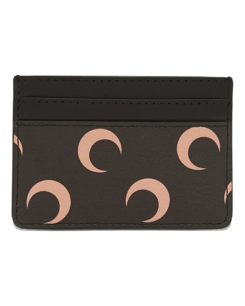 Marine Serre Moon Canvas card holder - Schwarz Schwarz