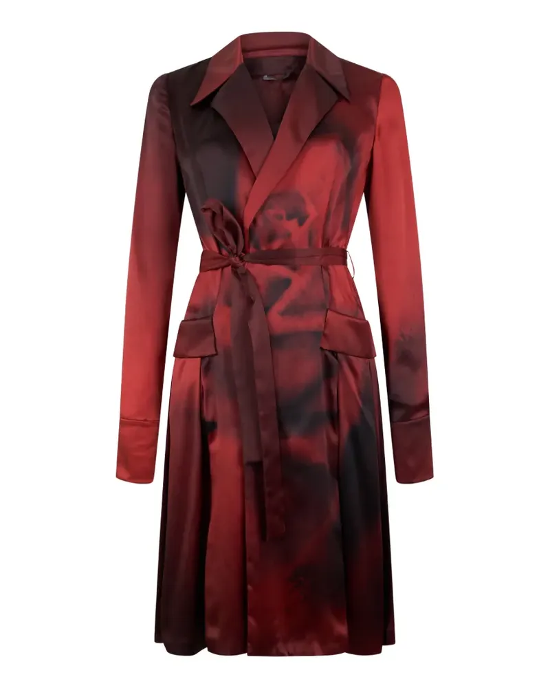 Alberta Ferretti Seidenjacke mit Ombré-Print - Rot Rot