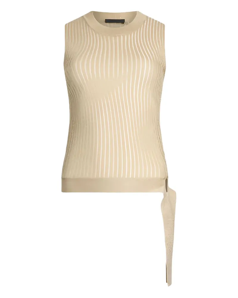 Liu Jo Geripptes Strickoberteil - Nude Nude