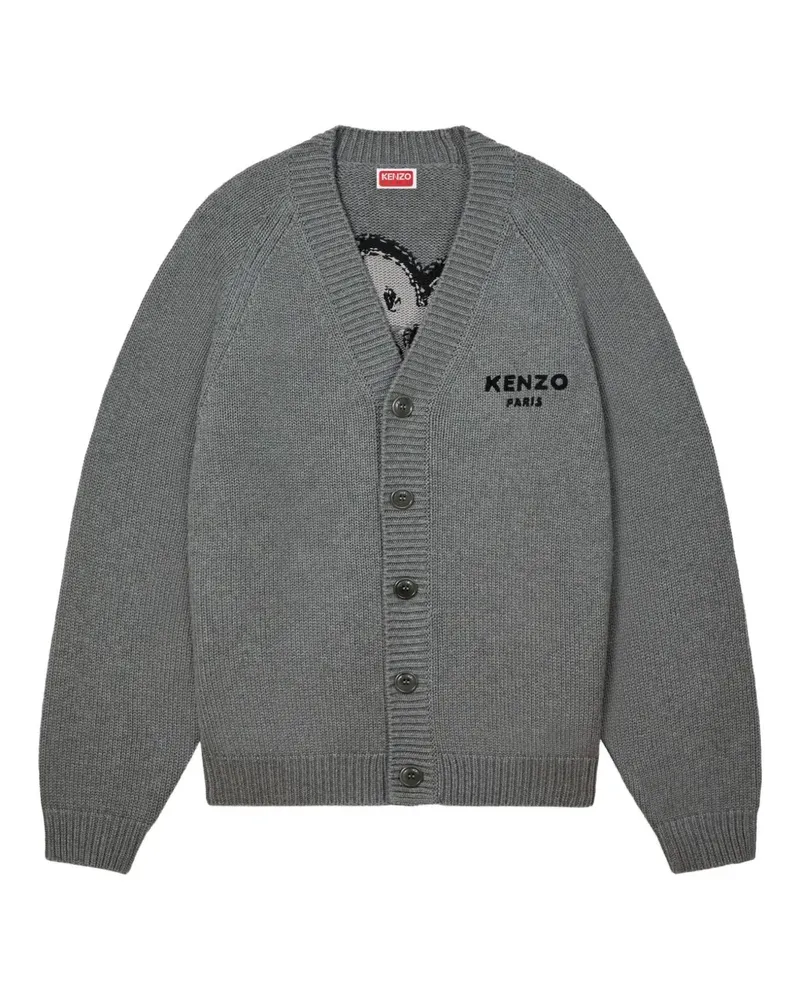 Kenzo Boke Flower Cardigan - Grau Grau