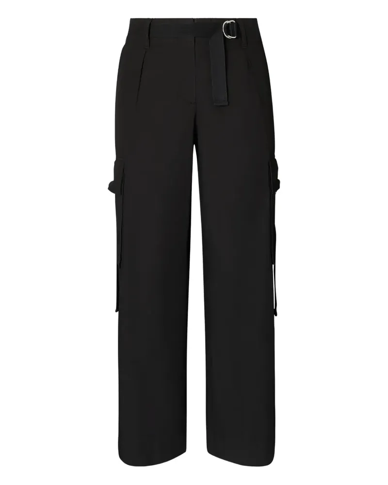 Tory Burch Cargohose mit Gürtel - Schwarz Schwarz