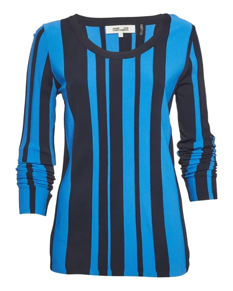 Diane von Furstenberg striped knit top - Blau Blau
