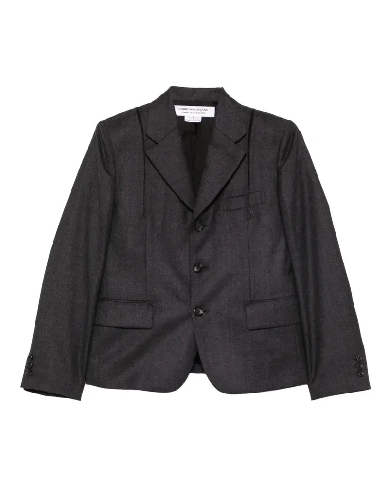 Comme des Garçons notched-lapels single-breasted blazer - Grau Grau