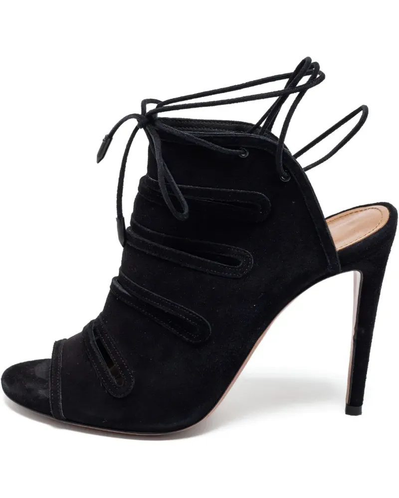 Aquazzura Pre-owned Sandalen mit Cut-Out 110mm - Schwarz Schwarz