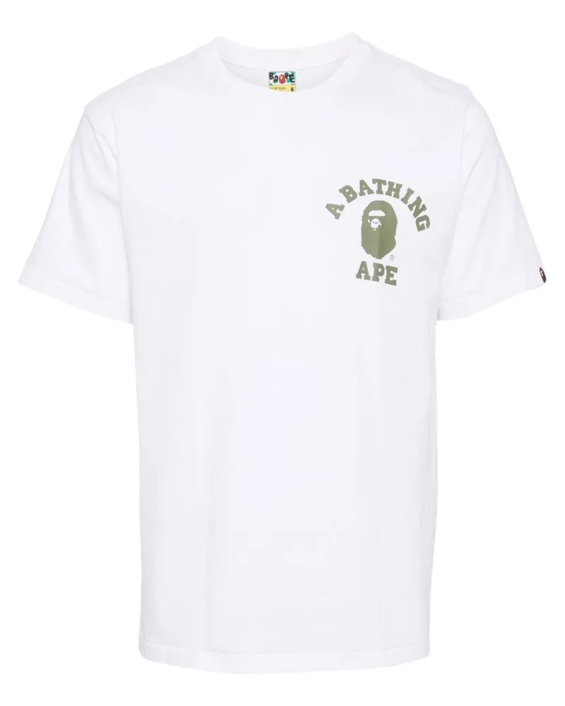 BAPE T-Shirt mit Print - Weiß Weiß