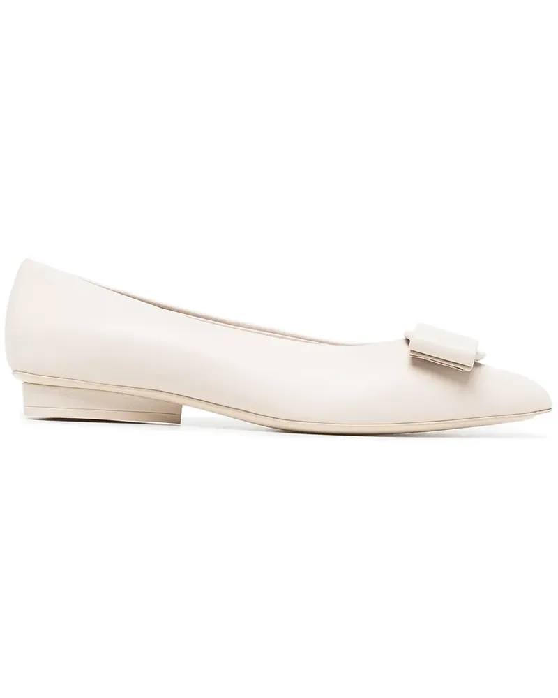 Ferragamo Viva Ballerinas - Nude Nude