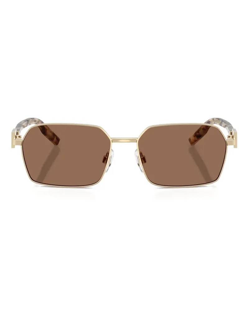 Dolce & Gabbana Eckige Sonnenbrille - Gold Gold