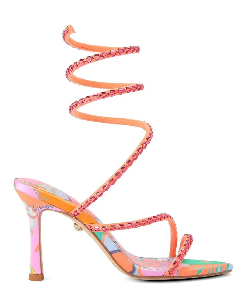 Kurt Geiger Spiral Sandalen mit asymmetrischen Riemen - Orange Orange