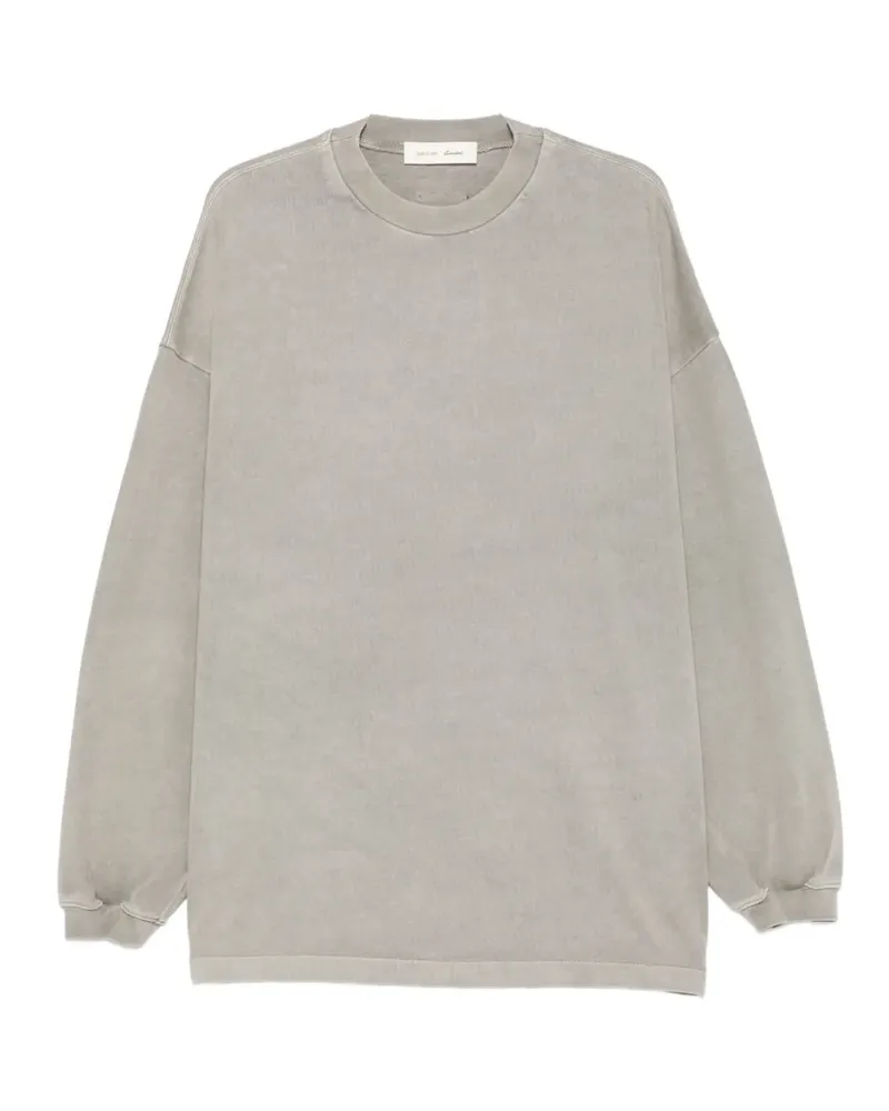 Fear of God logo-patch long-sleeve sweatshirt - Grau Grau