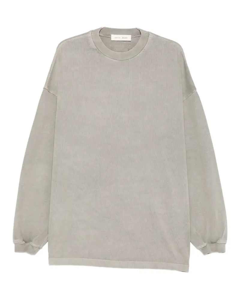 Fear of God logo-patch long-sleeve sweatshirt - Grau Grau