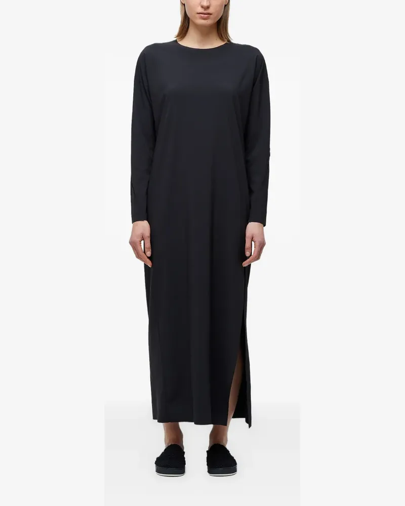 Osklen Superlight Maxikleid mit langen Ärmeln - Schwarz Schwarz