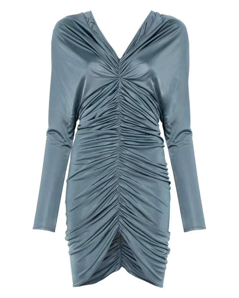 ATLEIN Minikleid mit Raffungen - Blau Blau