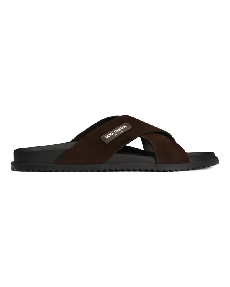 Dolce & Gabbana sandals in split - Braun Braun