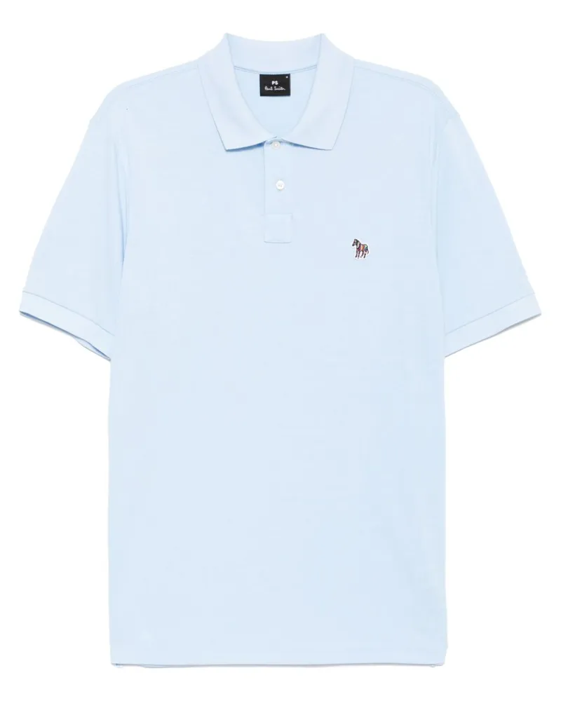 Paul Smith Poloshirt mit Logo-Patch - Blau Blau