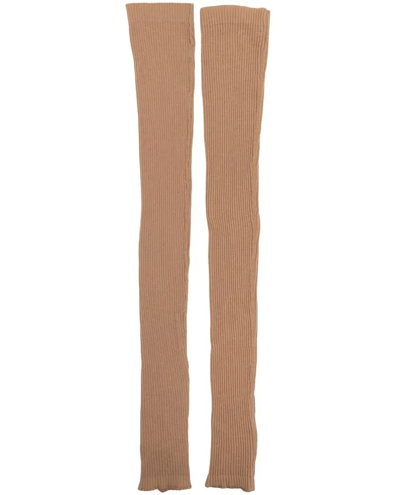 Cashmere In Love Gerippte Lottie Stulpen - Braun Braun