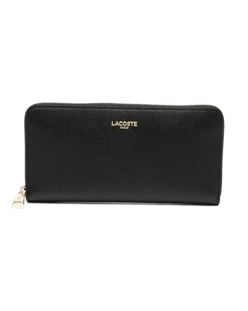 Lacoste Portemonnaie mit Logo-Print - Schwarz Schwarz