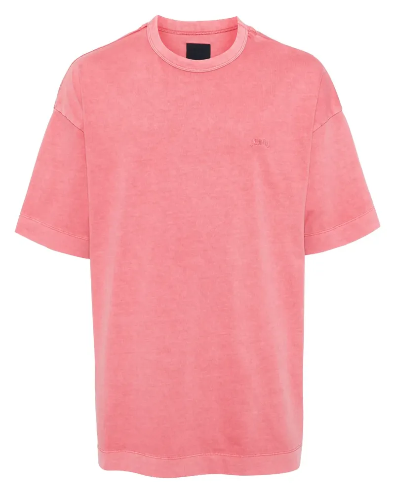 JUUN.J T-Shirt mit Logo-Stickerei - Rosa Rosa