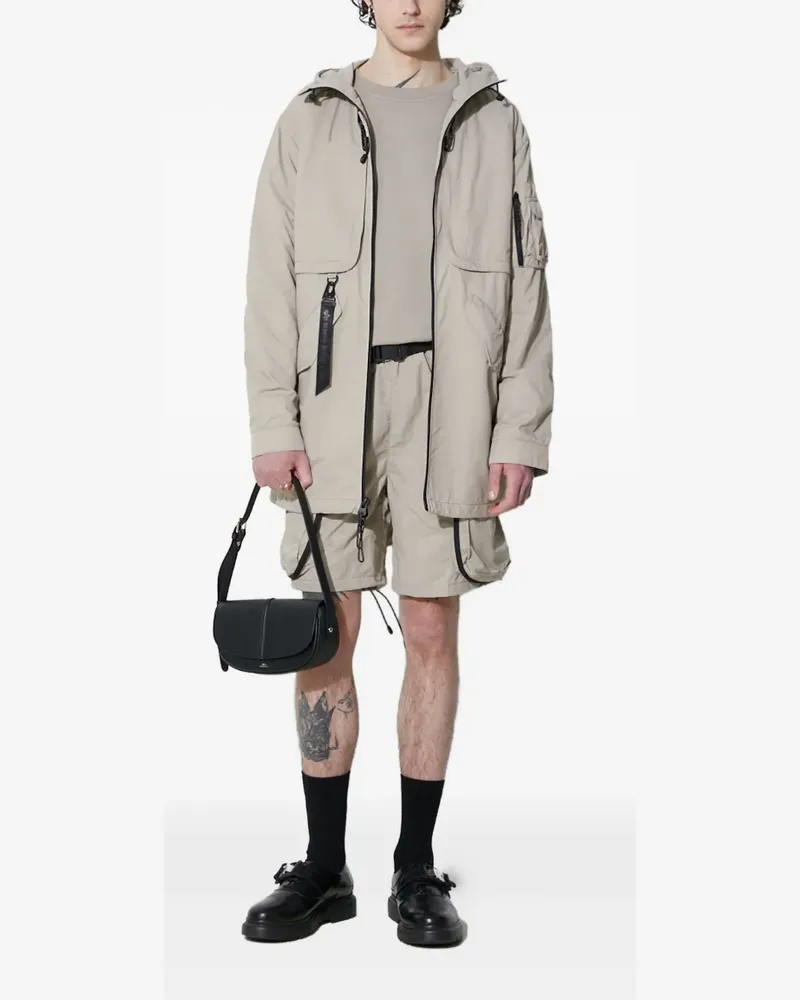 Alpha Industries Cargo-Shorts mit Gürtel - Nude Nude