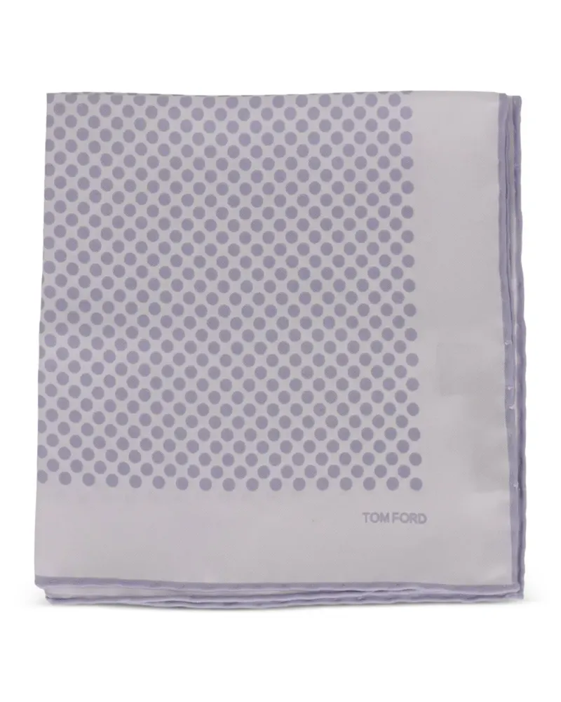 Tom Ford polka-dot pocket square - Weiß Weiß