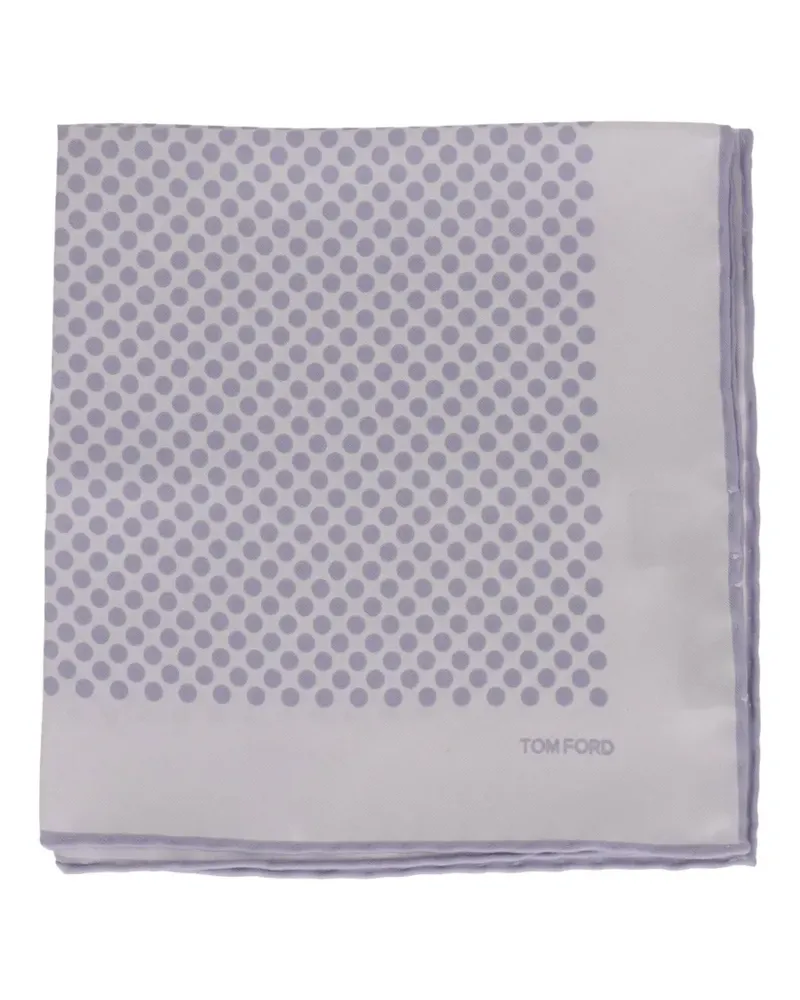 Tom Ford polka-dot pocket square - Weiß Weiß