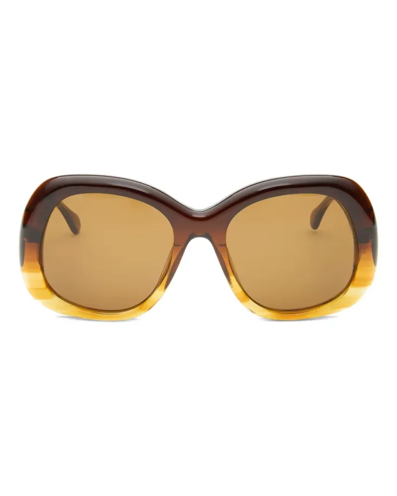 Simon Miller x Delarge Faro oversized-frame sunglasses - Braun Braun