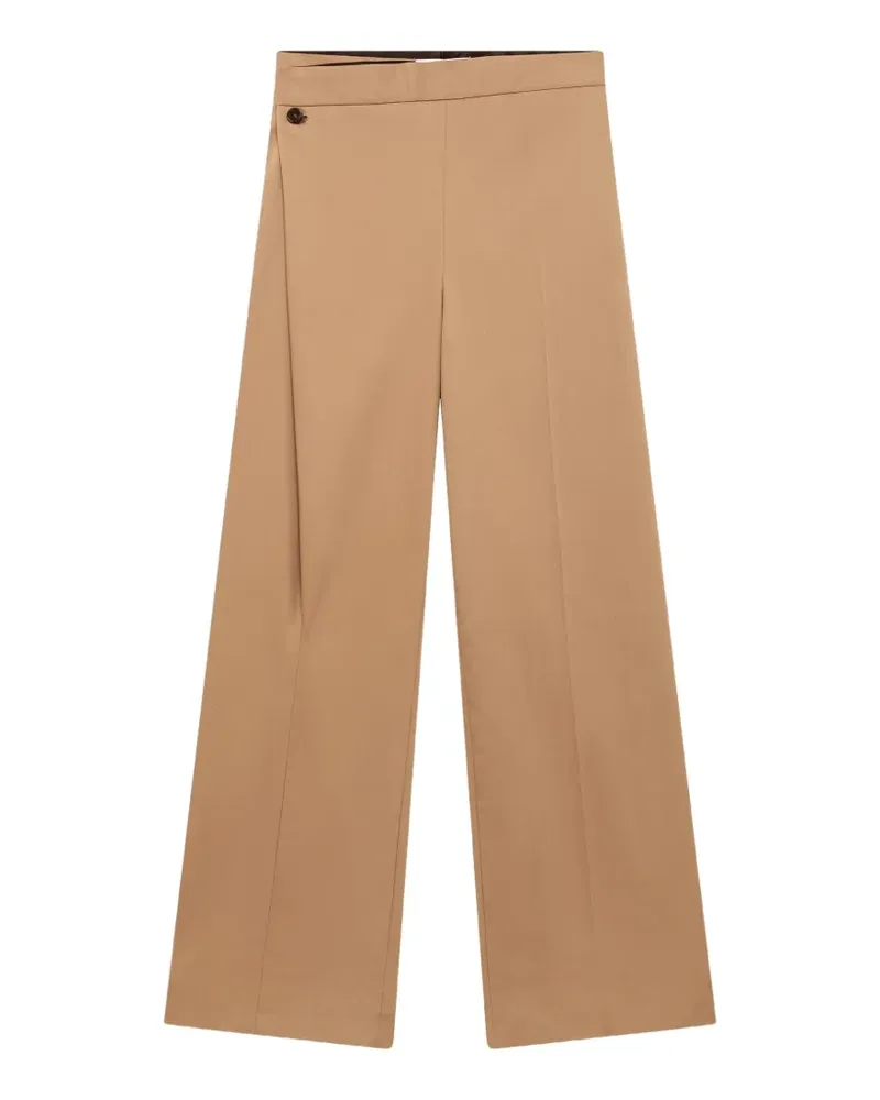 MSGM Asymmetrische Hose mit hohem Bund - Nude Nude