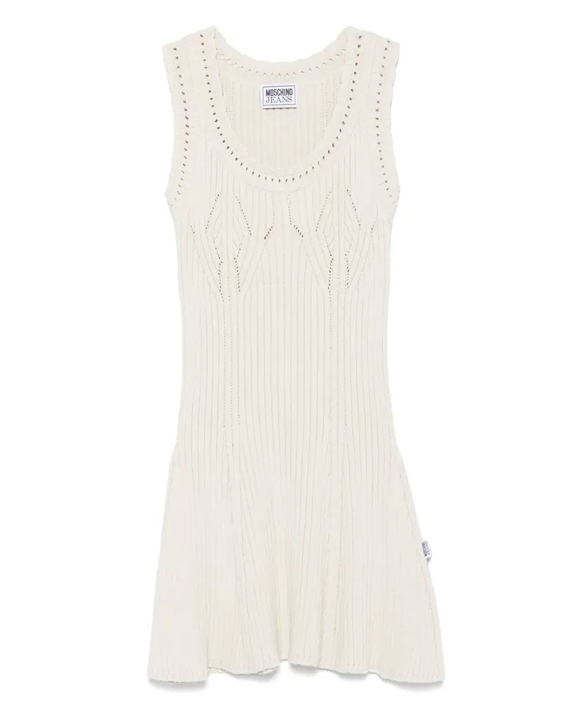 Moschino Minikleid aus geripptem Strick - Nude Nude