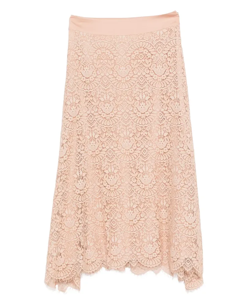 D.EXTERIOR Midirock aus Spitze - Nude Nude