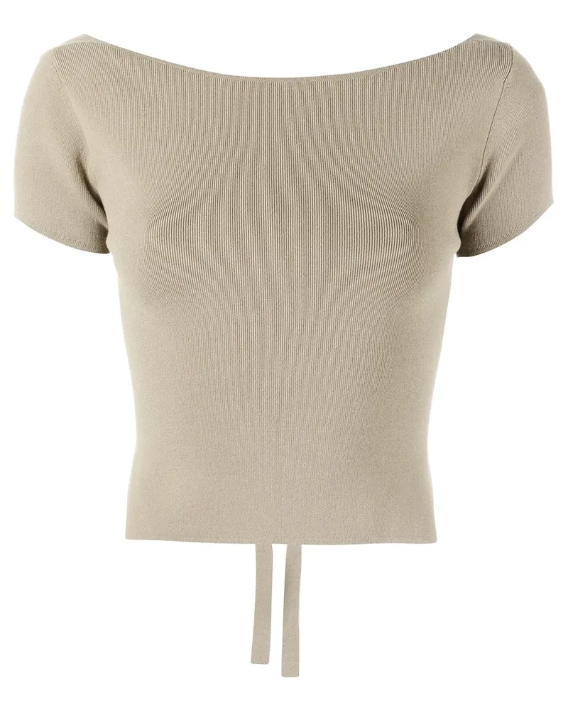 LAPOINTE Oberteil mit Schleifenverschluss - Grau Grau