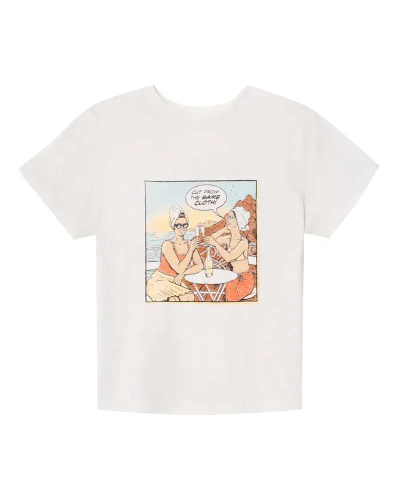 RE/DONE Classic Same graphic-print T-shirt - Weiß Weiß