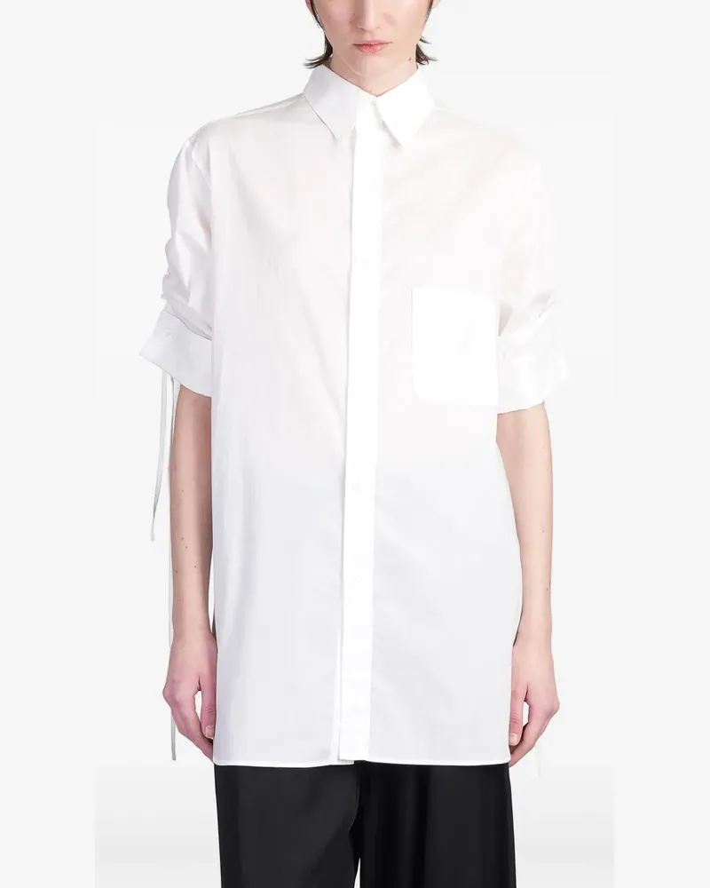 Yohji Yamamoto Klassisches Hemd - Weiß Weiß