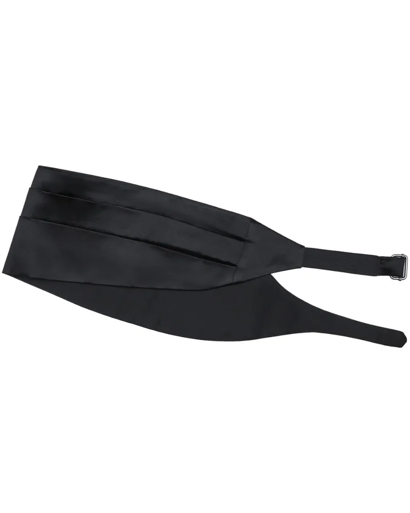 Brunello Cucinelli Kummerbund aus Satin - Schwarz Schwarz
