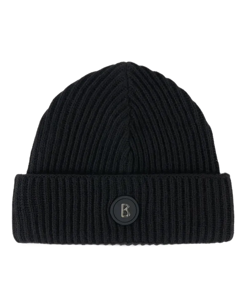 Bogner Gerippte Gustav Beanie - Schwarz Schwarz