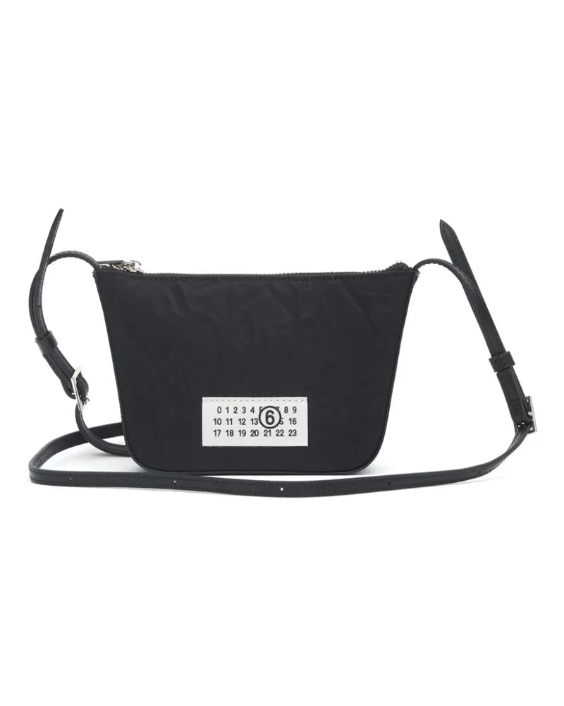 Maison Margiela Mini Numeric Schultertasche Schwarz