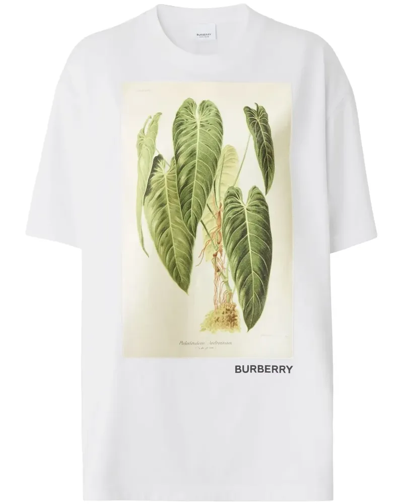 Burberry Hemd mit Zeichnungs-Print - Weiß Weiß