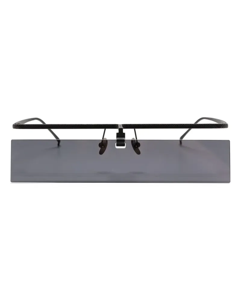 Uma Wang x Rigards The Visor Sonnenbrille - Schwarz Schwarz
